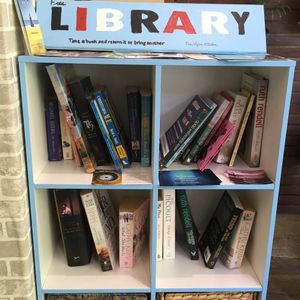 Free to browse library  at OM Vegan Kitchen in Surry Hills