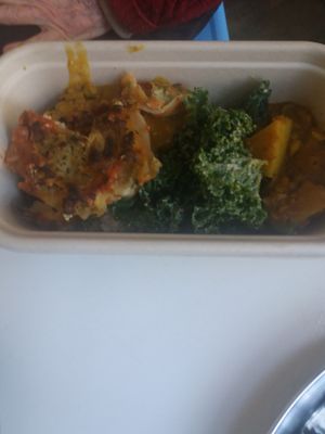 Buffet takeaway at OM Vegan Kitchen in Surry Hills