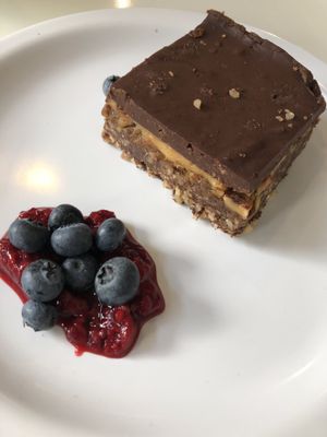 Caramel slice at OM Vegan Kitchen in Surry Hills