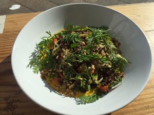 Lentil salad special Sep 2021 - vegan at Isla Coffee in Berlin