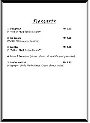 5 Menu - Dessert at Veggielicious Cafe in Penang
