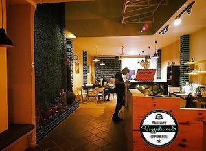 Interior at Veggielicious Cafe in Penang