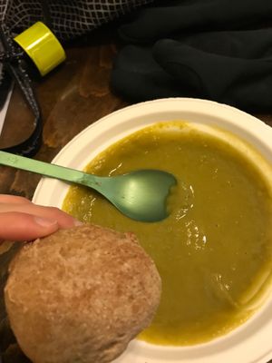 Pea Soup with Brown Bread at Doo it! in Cluj-napoca