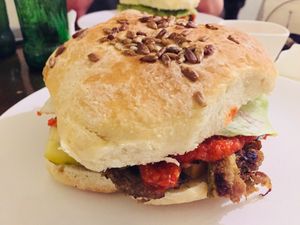 Tofu burger  at Doo it! in Cluj-napoca