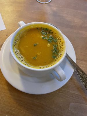 Lentils soup (with curry)  at Restaurant OM in Koblenz