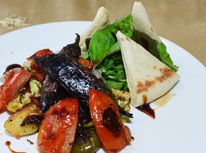 Roast veggie salad   at Sarangi Vegetarian Restaurant in Kathmandu