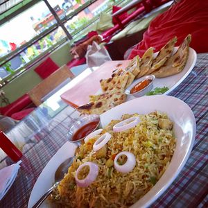 Vegan Breakfast & very large snack! at Sarangi Vegetarian Restaurant in Kathmandu