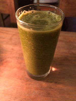 Mixed veggie juice at Sarangi Vegetarian Restaurant in Kathmandu