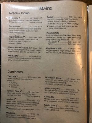 Menu 4 at Sarangi Vegetarian Restaurant in Kathmandu