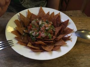 Nachos vegan at Sarangi Vegetarian Restaurant in Kathmandu
