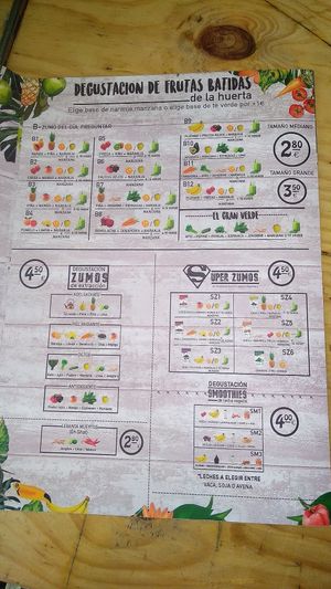 Smoothies at La Huerta de Almeria - La Latina in Madrid