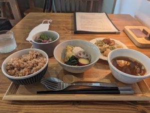 The special lunch plate I got at Fukamidori in Fukui