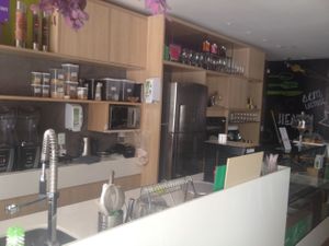 Inside counter at Greenmix in Recife