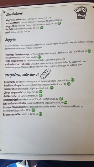 Neue Speisekarte Azgust 2021 at Beim Olivenbauer in Fuessen