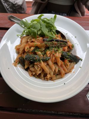 Vegetarian pasta￼  at Beim Olivenbauer in Fuessen