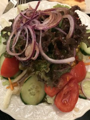 Vegan salad at Beim Olivenbauer in Fuessen