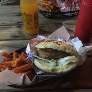 unwrapped Chikita at Marvin's Burgers in Playa Del Carmen
