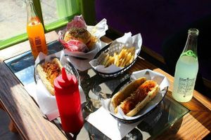 best vegan restaurant in playa  at Marvin's Burgers in Playa Del Carmen