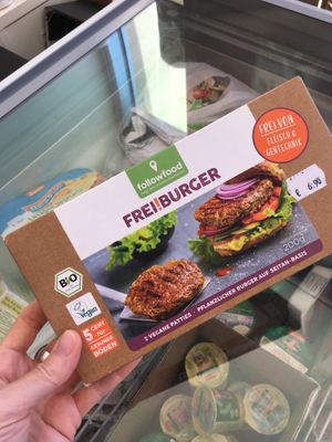 Vegan burger at Health Basket in Paphos