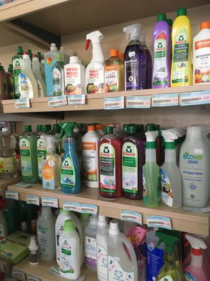 Cleaning supplies  at Health Basket in Paphos