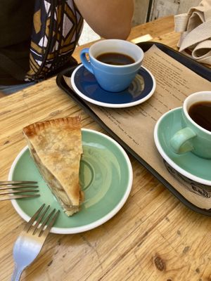 Apple pie, vegan.   at Shakespeare and Company Cafe in Paris