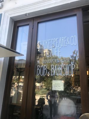 Front at Shakespeare and Company Cafe in Paris
