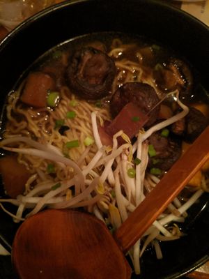 The winter seasonal vegetarian/vegan ramen at Dashi in Durham