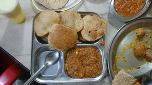 Bhaji Puri at Sai Spice World Veg Restaurant in Udaipur