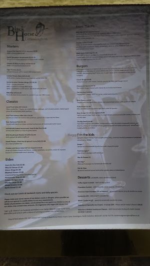 Vegan Options at The Blackhorse Hotel Restaurant in Grassington