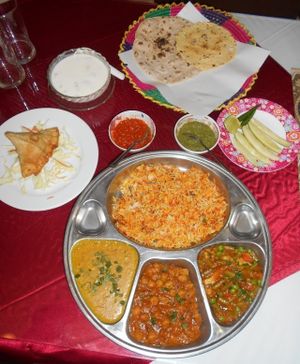 Al-Diwan 11 - huge and delicious thali! at Dubai Indian and Arabic Restaurant in Pattaya