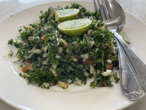Tabbouleh salad, 100 baht  at Dubai Indian and Arabic Restaurant in Pattaya