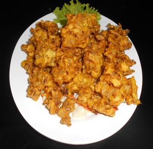 Dubai Veggie Pakora at Dubai Indian and Arabic Restaurant in Pattaya