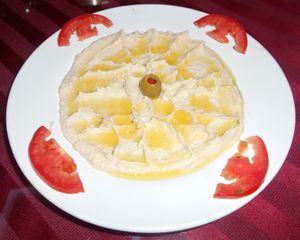 Dubai hummus at Dubai Indian and Arabic Restaurant in Pattaya