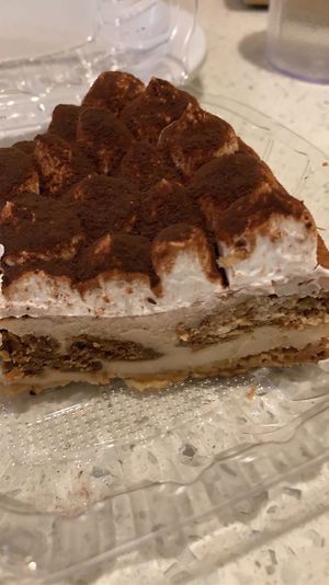 tiramisu at Loving Hut in Garden Grove