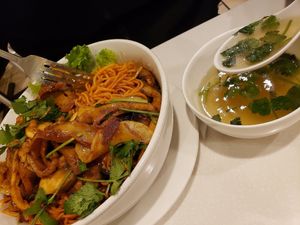 Grilled Noodles at Loving Hut in Garden Grove