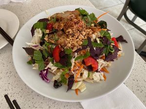 Aulac Salad at Loving Hut in Garden Grove