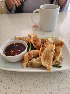 Gyoza at Loving Hut in Garden Grove
