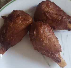 3 of a total of 5 drumsticks. at Loving Hut in Garden Grove