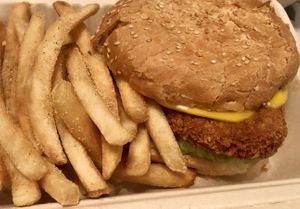 Crispy Chic Burger  at Loving Hut in Garden Grove