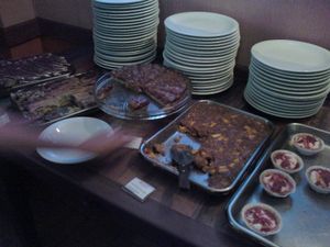 Desserts, in its majority sweet pies at Bardana Equilibrio Natural in Rio De Janeiro