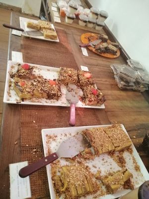 Delicious bananas cakes at Bardana Equilibrio Natural in Rio De Janeiro