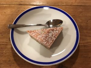 The Button Warehouse - coconut lemon cake at The Button Warehouse in Macclesfield