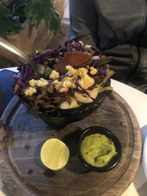 Delicious Molcajete   at Calabacitas Tiernas Bistro in Zapopan