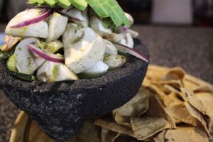 Aguachile de hongos at Calabacitas Tiernas Bistro in Zapopan