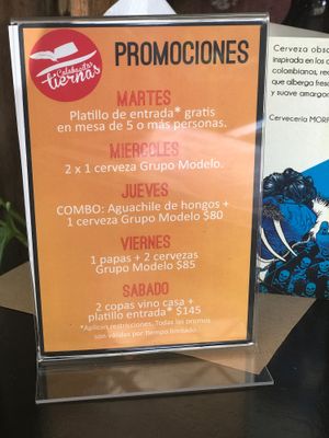 Promociones - Promotions  at Calabacitas Tiernas Bistro in Zapopan