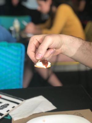 Totopos con Aderezo de la Casa y Salsa at Calabacitas Tiernas Bistro in Zapopan