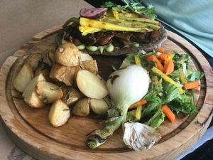 Huarache de Berenjenas - Eggplant Huarache - 4 Stars at Calabacitas Tiernas Bistro in Zapopan