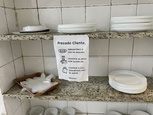 COVID precautions  at Reino Vegetal in Rio De Janeiro