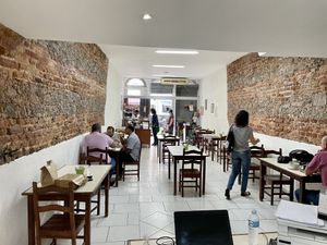 View from inside in the downstairs area at Reino Vegetal in Rio De Janeiro