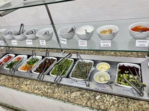 Salad area  at Reino Vegetal in Rio De Janeiro